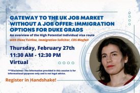 Gateway to the UK Job Market without a job offer -immigration options for Duke Graduates